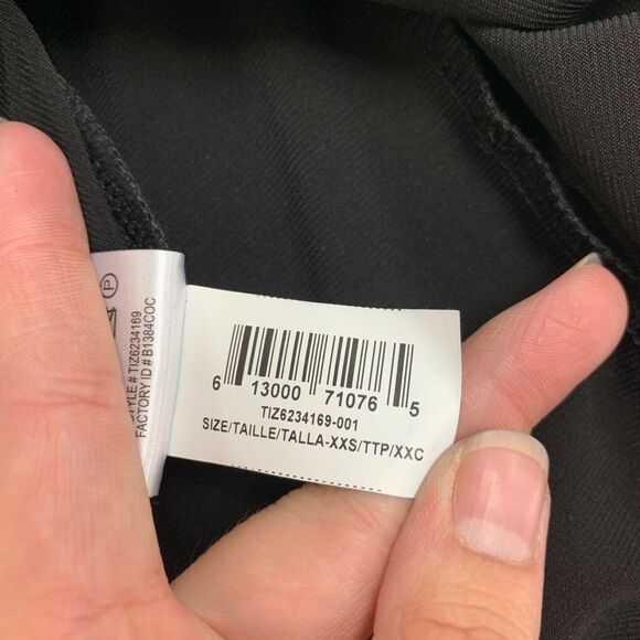 BCBGeneration Faux Wrap Dress Womens XXS 2XS Metallic Tie Waist Long Sleeve - Picture 12 of 16